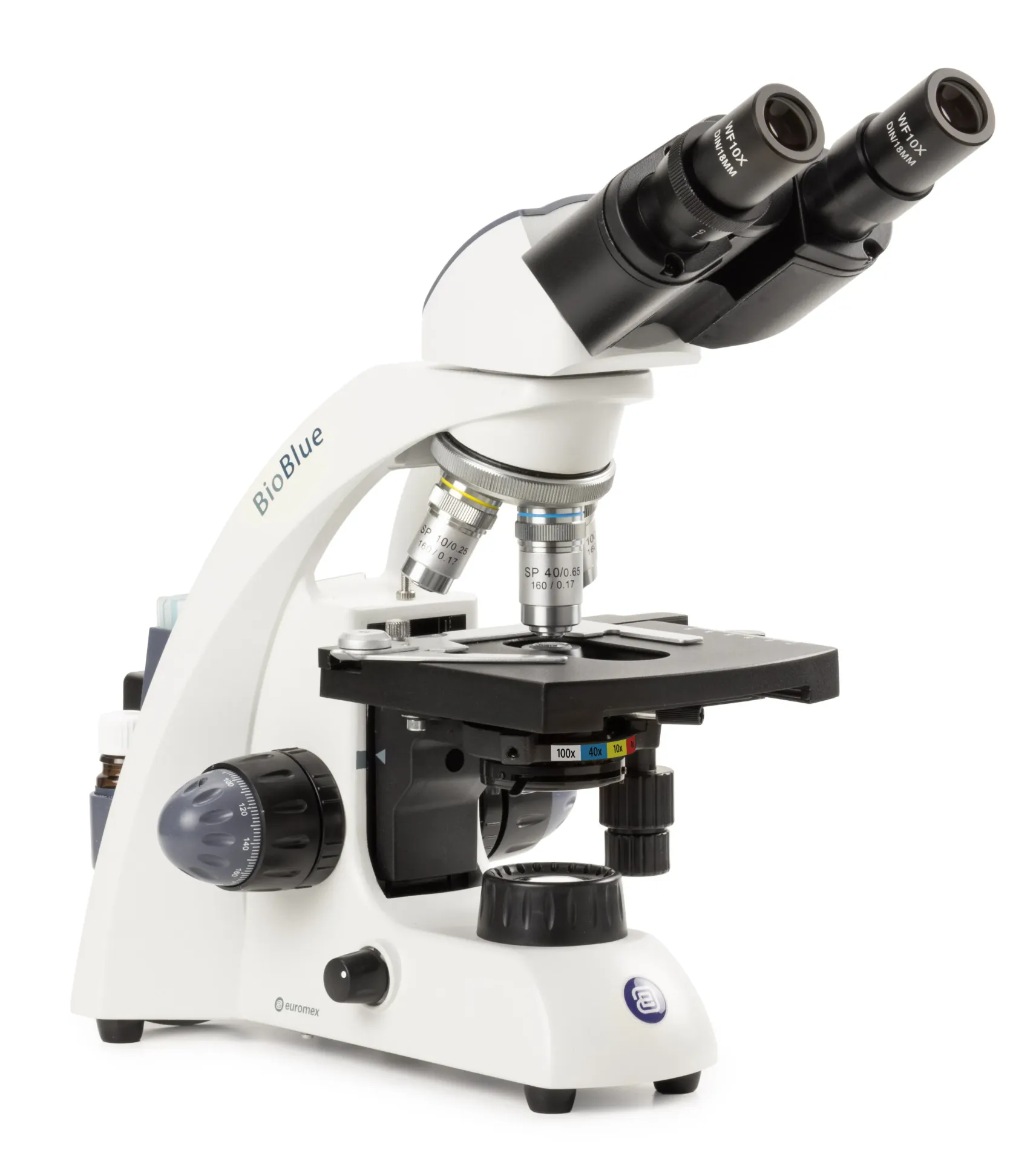 [#110064-S68401] Microscope binoculaire semi-plan BioBlue Euromex (x40 à x600)
