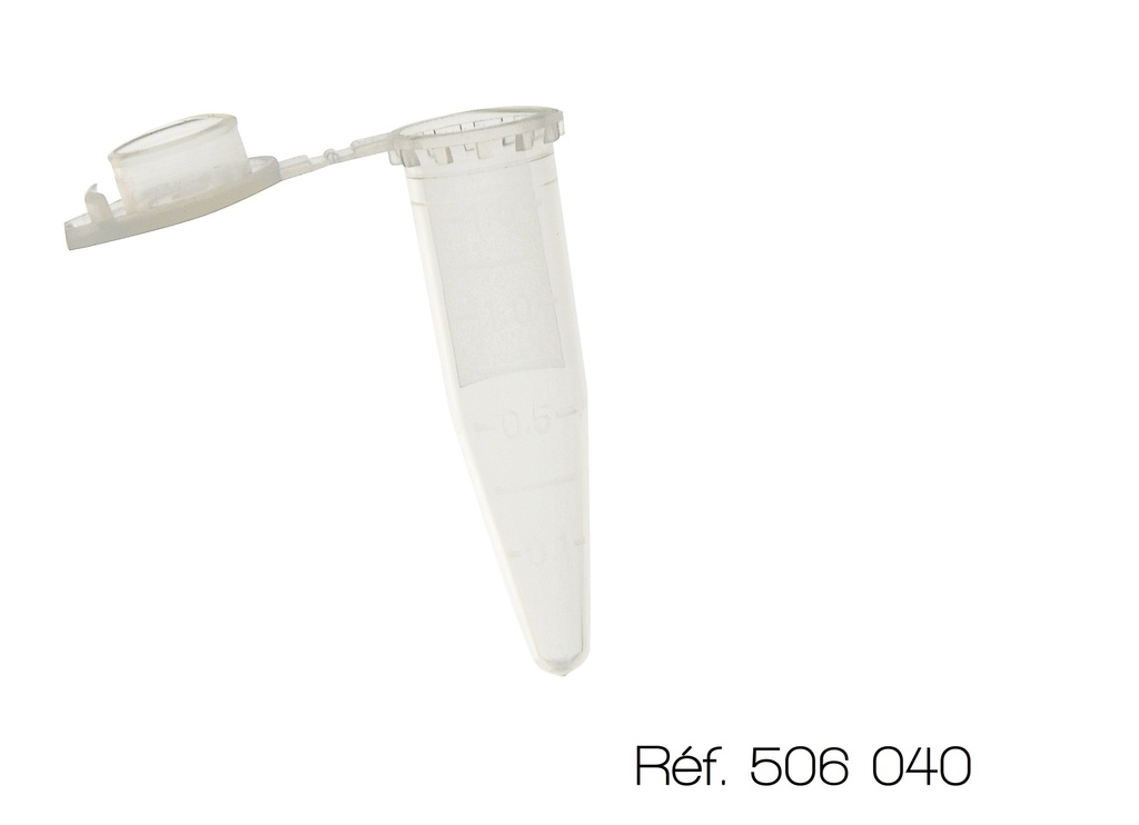 [#506040-S65681] Microtubes Eppendorf gradués 1.5 mL (Blanc - Lot de 500)