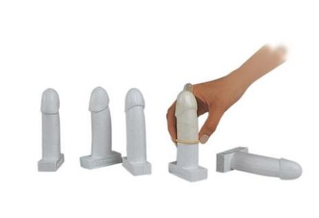 Mise en place d'un préservatif