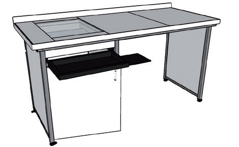 Paillasse élèves sèche EXAO / 2-3 élèves