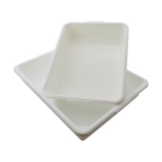 [S66300] Plateau rectangulaire en polypropylène autoclavable (375 X 300 X 75 mm)