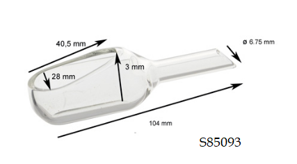 Sabot de pesée en verre borosilicaté 3.3