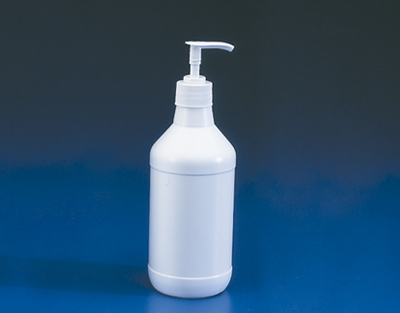 Flacon dispensateur de liquide avec pompe HDPE-PP 500 mL