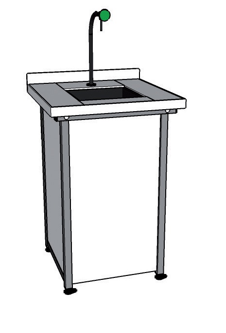 Paillasse élèves humide / 1 élève plot humide