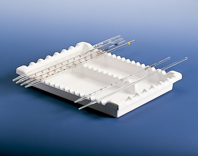 Porte pipette horizontal en PVC 220X300 mm