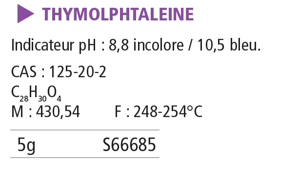 Thymol phtaléine