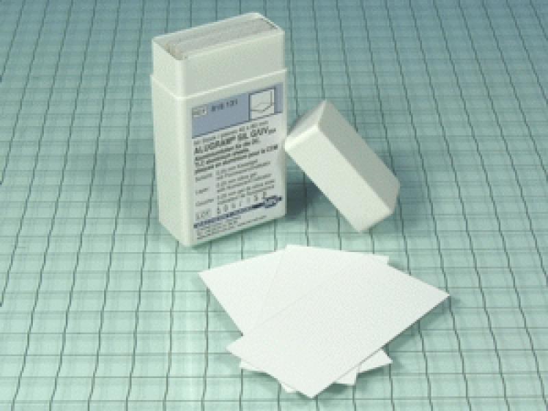 [#457001-S61311] Plaques CCM - gel de silice sur polyester Polygram® (4 x 8 cm - 50 plaques - UV254)