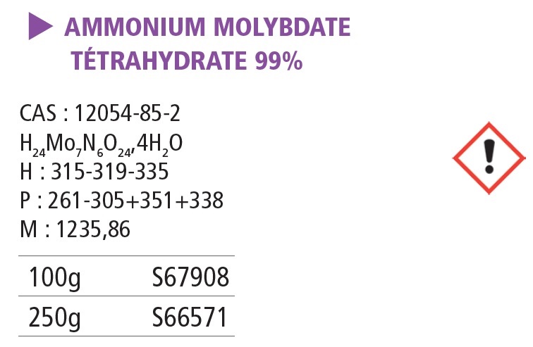 Ammonium molybdate pur 100 g