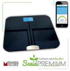 Balance pèse personne impédancemètre connectée Bluetooth