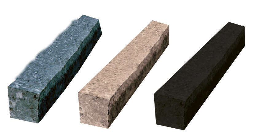 Barre lave de roche (andésite) 60x4x3 CM