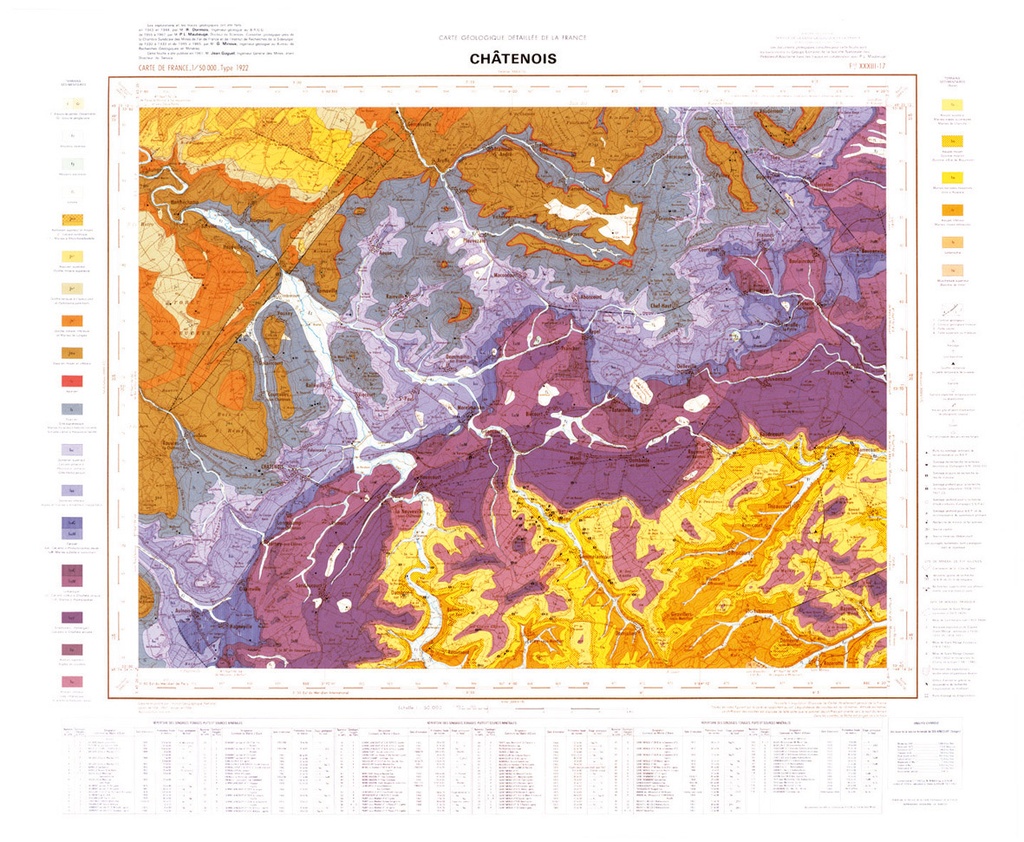 Carte géologique locale 411