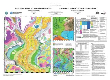 Carte structurale de l'Océan Atlantique