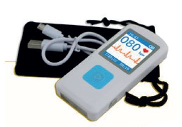 Electrocardiographe de poche 1 piste avec batterie rechargeable