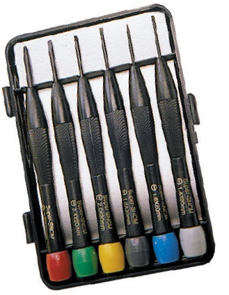 Jeu de 6 tournevis plat Philip