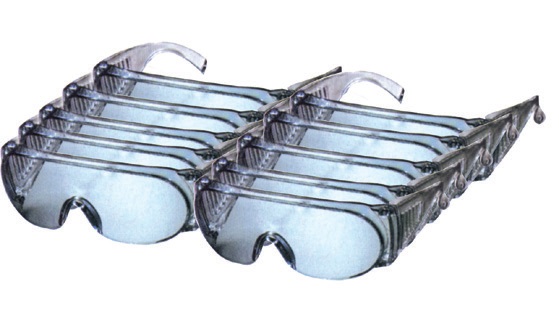 Lunettes de protection en polycarbonate - lot de 10