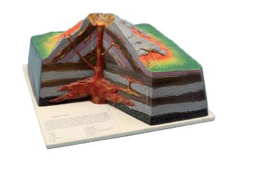 Maquette volcan 41x41x21 cm