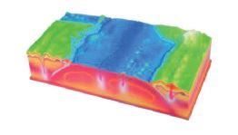 Modèle de fracture du plancher océanique