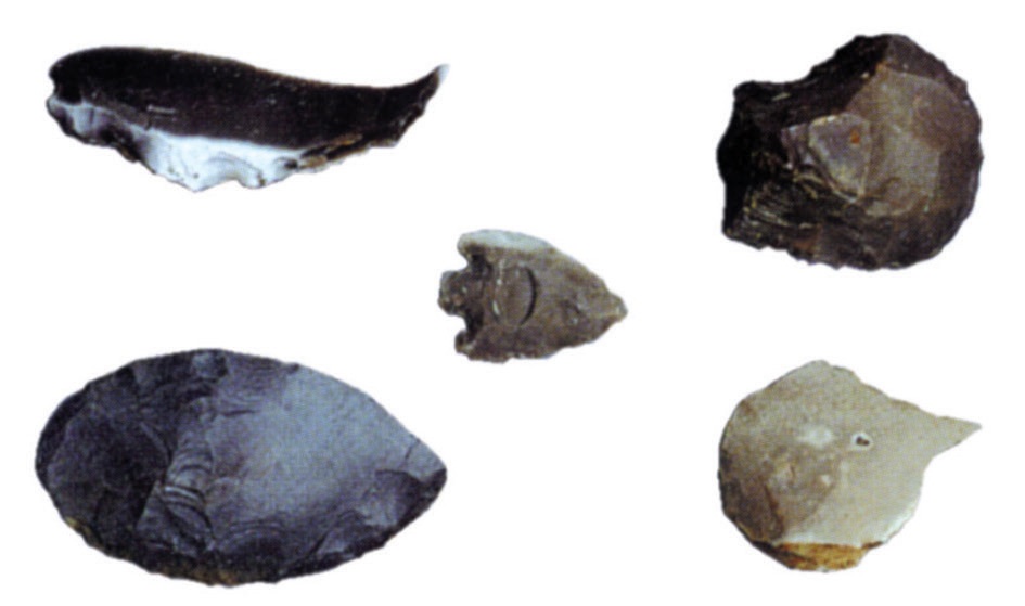 Outils préhistoriques (lot de 5)