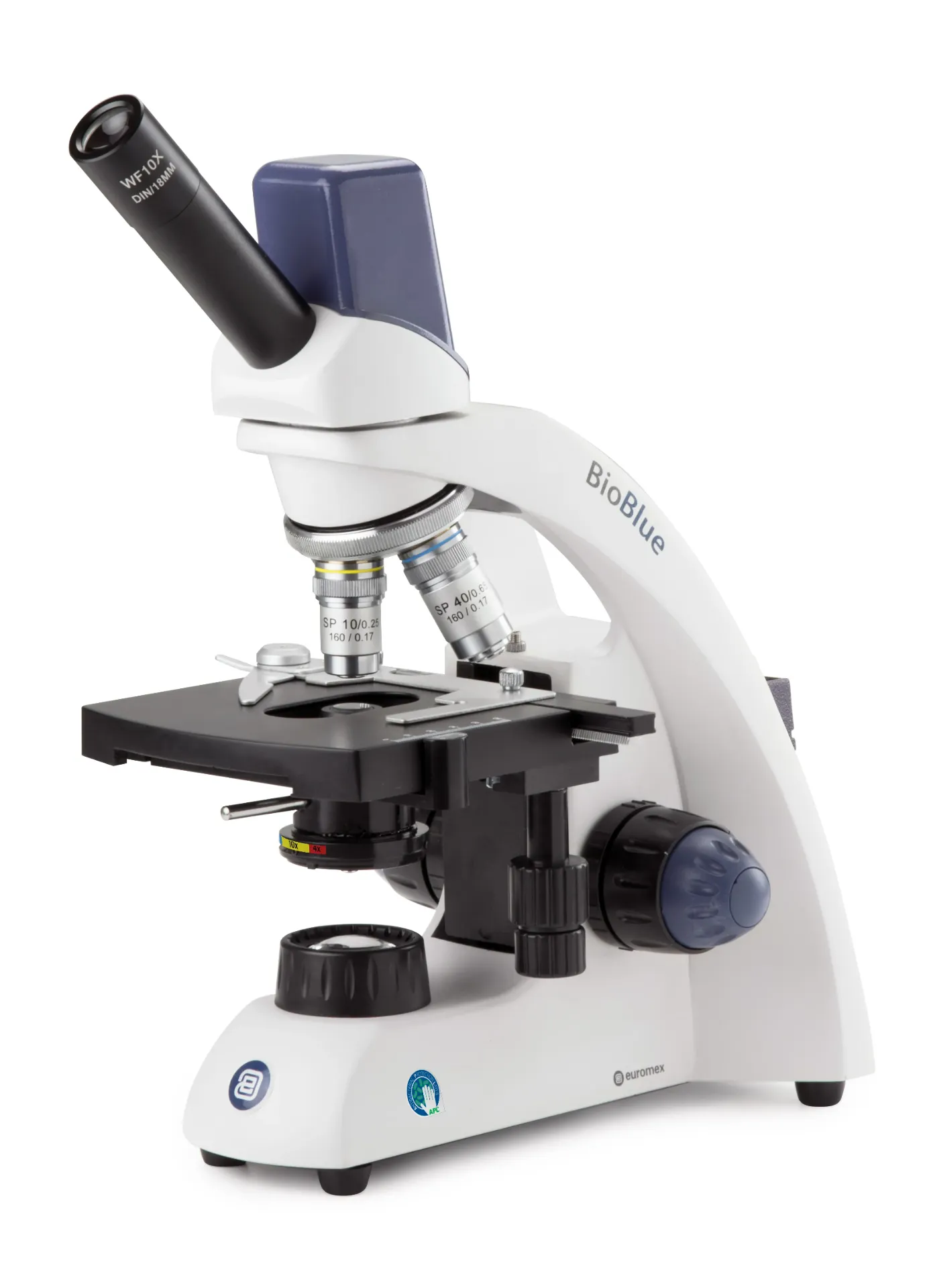 Microscope monoculaire tête vidéo 5 MP BioBlue Euromex
