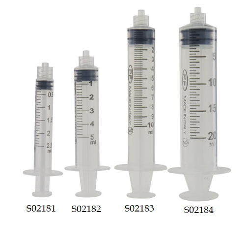 [S02180] Seringues avec embout Luer Lock - Lot de 10 (1 mL)