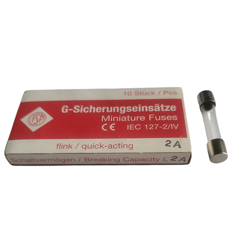 Fusibles rapides en verre 6.35x32 mm 2 A 250 V - Paquet de 10