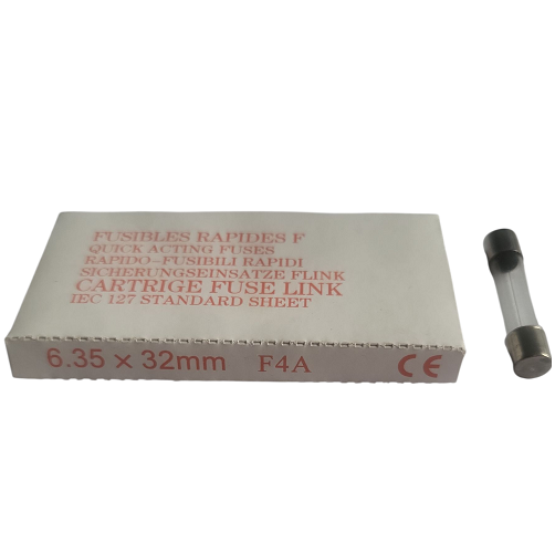 [400222] Fusibles rapides en verre 6.35x32 mm 4 A 250 V - Paquet de 10
