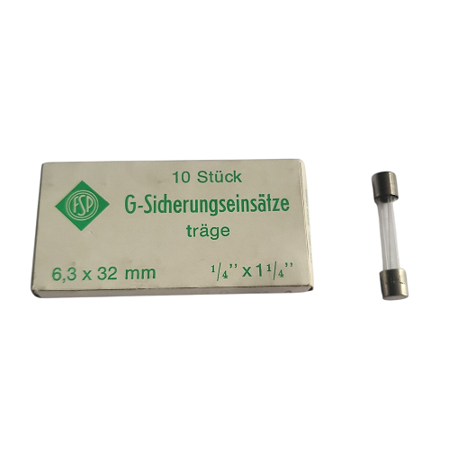 Fusibles temporisés en verre 6.35x32 mm 250 mA 250 V - Paquet de 10