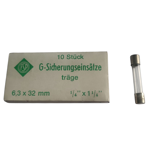 Fusibles temporisés en verre 6.35x32 mm 800 mA 250 V - Paquet de 10