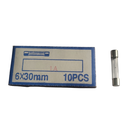 Fusibles temporisés en verre 6x30 mm 1A 250 V - Paquet de 10