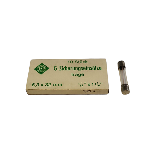 [400260] Fusibles temporisés en verre 6.3x32 mm 1.25 A 250 V - Paquet de 10