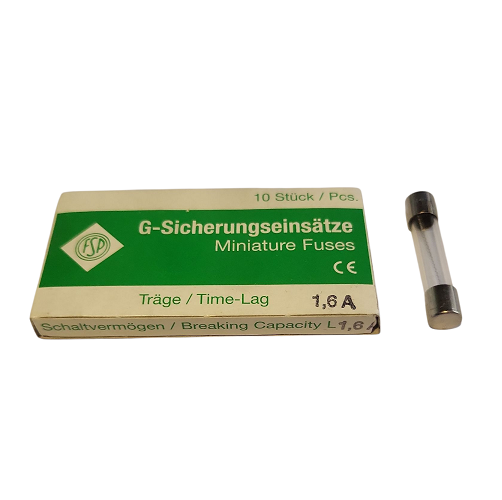 [400261] Fusibles temporisés en verre 6.3x32 mm 1.6 A 250 V - Paquet de 10