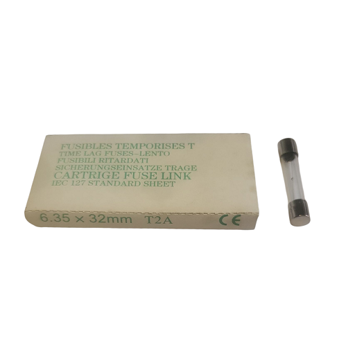 [400262] Fusibles temporisés en verre 6.35x32 mm 2 A 250 V - Paquet de 10