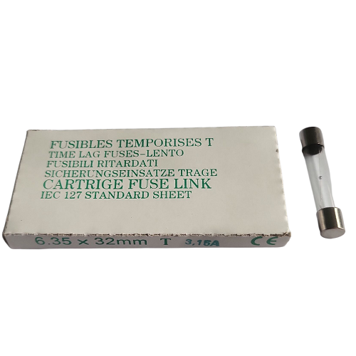 [400264] Fusibles temporisés en verre 6.35x32 mm 3.15 A 250 V - Paquet de 10