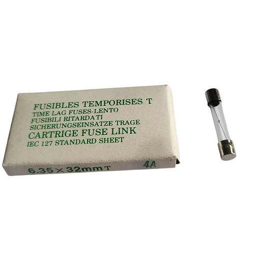 [400265] Fusibles temporisés en verre 6.35x32 mm 4 A 250 V - Paquet de 10