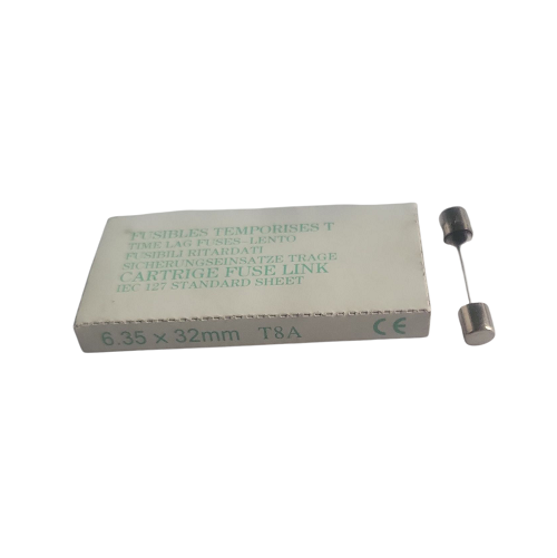 [400268] Fusibles temporisés en verre 6.35x32 mm 8 A 250 V - Paquet de 10