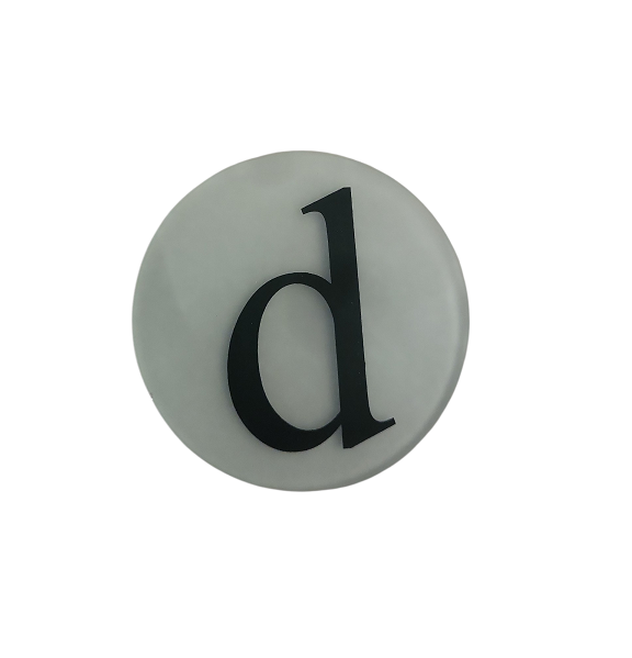 JETON DEPOLI "D" DIAMETRE 80MM