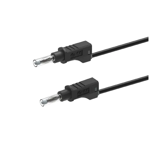Cordon sécurité avec fourreau rétractable avec reprise arrière 50 cm noir - Electro PJP