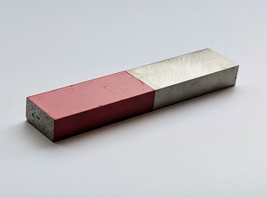 Aimant AlNiCo 10x20x100 mm avec repère