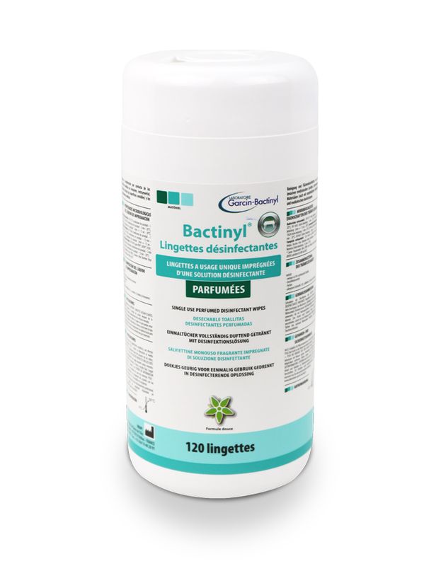 Boîte de 120 lingettes désinfectantes Bactinyl