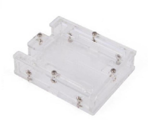 [S58999] Coffret acrylique extra plat pour carte Arduino Uno