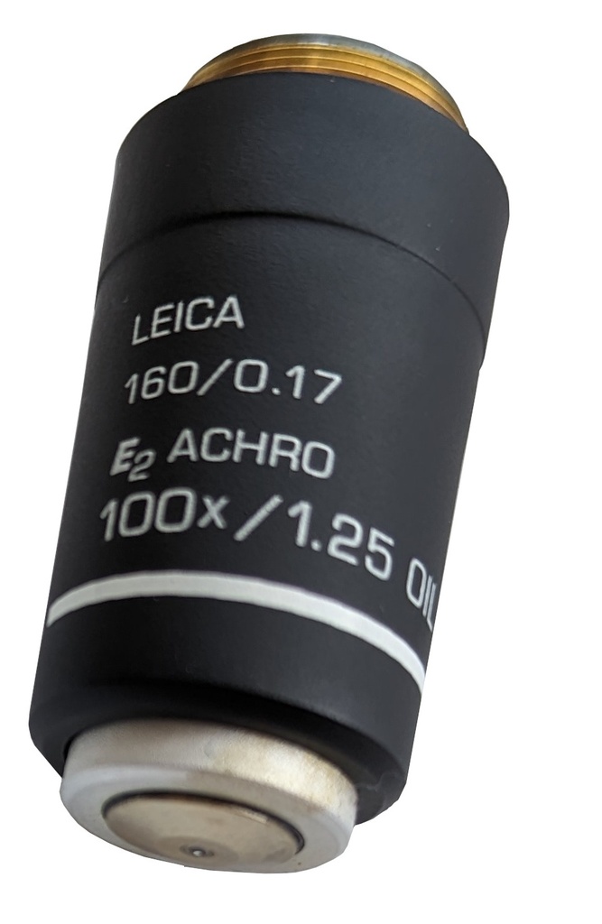 Objectif Leica E2 achromatique à immersion 100x/1.25 pour BME