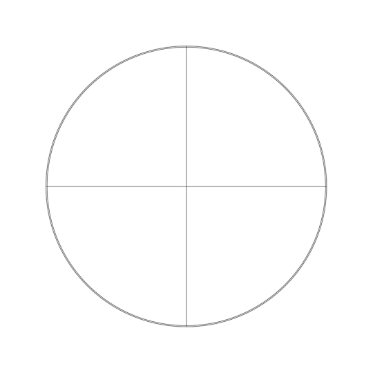 [S67175] Réticule en croix simple pour oculaire Motic (1101001400141)