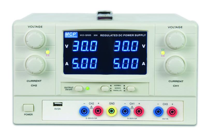Alimentation réglable CC 30 V 3 A - 3 voies