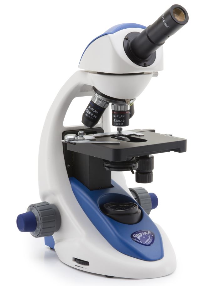 Microscope monoculaire B-191-SPL - Objectifs plans