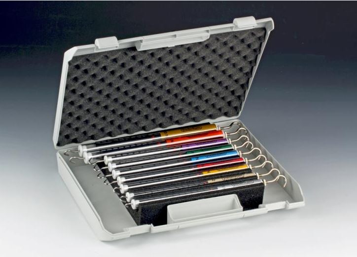 Coffret avec 9 dynamomètres (gamme entière 0-0.1N à 100N)