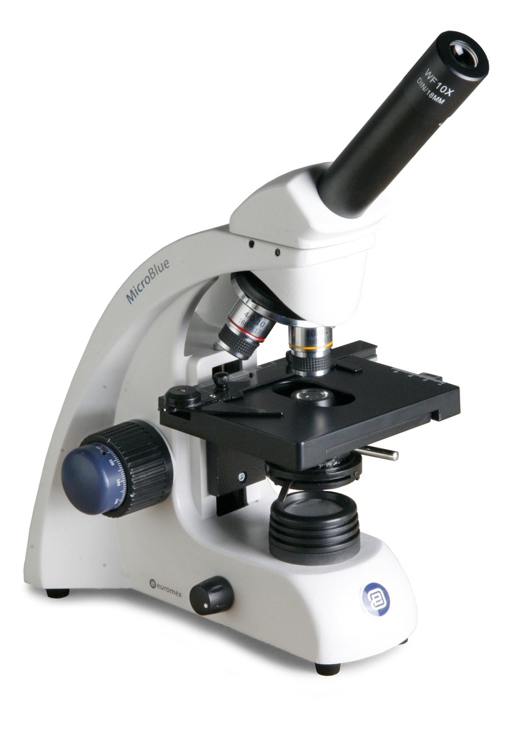 Microscope monoculaire Microblue x4/x10/x40/x60