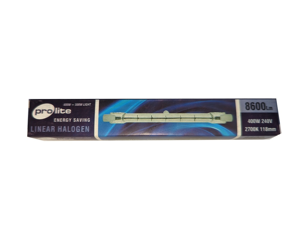 Ampoule halogène L118 mm 400 W