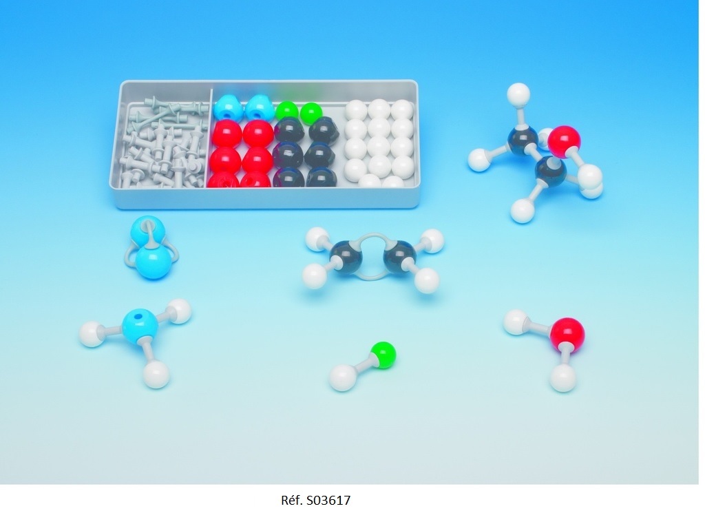 [012009-S03617] Coffret d'atomes Molymod® (30 atomes)