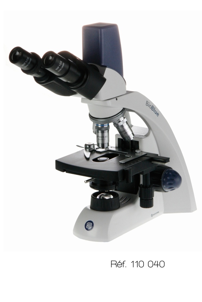 Microscope binoculaire x40 à x1000 - tête vidéo 5 MP - BioBlue Euromex