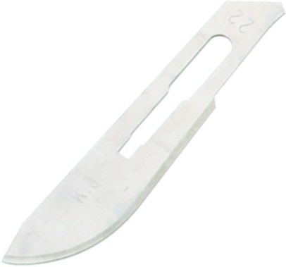 [#411011-S03652] Lames stériles n°23 pour scalpel manche n°4 - lot de 100